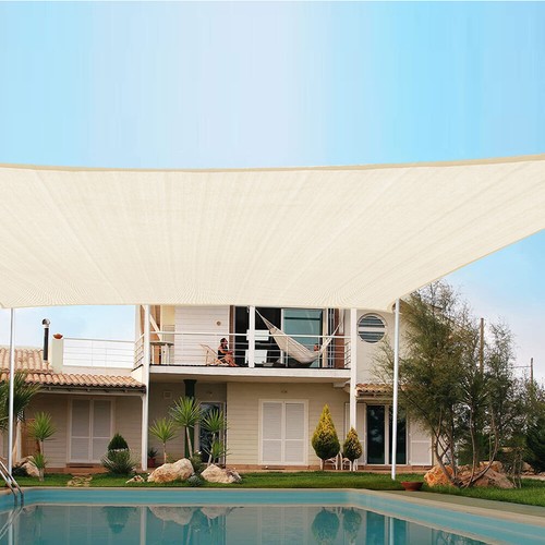 Impermeable Parasol Vela Exterior Patio Toldo Refugio Jardín Piscina Toldo Cubierta - Imagen 15 de 27
