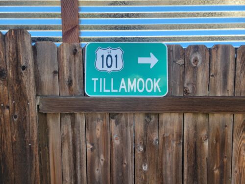 Tillamook Highway 101, Oregon Route Straßenschild 18"x12", Tillamook County, Netarts - Bild 12 von 16