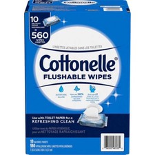 Cottonelle Fresh Care Flushable Wipes, 560 Wipes