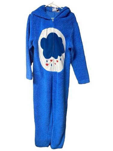 Care Bear Grumpy Blue Hooded One Piece Zip Front Loungewear Costume Size Medium Ebay