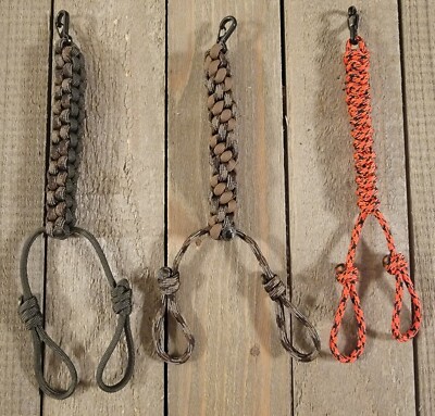 Paracord Premium Braided Lanyard Double Loop Call Drop Waterfowl Duck  Hunting