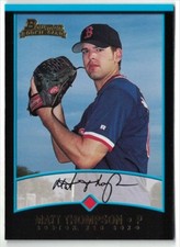 2001 Bowman Draft Picks & Prospects #BDP5 Matt Thompson - Boston Red Sox