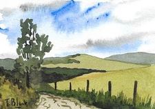 ORIGINAL WATERCOLOUR - Vale of Atholl, Scotland.