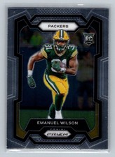 2023 PANINI PRIZM Base #335 EMANUEL WILSON RC GREEN BAY PACKERS