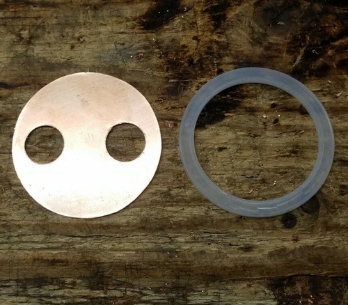 32oz Copper Wide Mouth Mason Jar disk +Gasket β 3/4" Moonshine Infusion Thumper