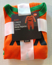    NWT Baby PUMPKIN Halloween Pajamas  Size 6-9 Months  Jack o' Lantern   