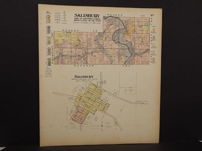 Sangamon County Plat Map Illinois Sangamon County Map Salisbury Township 1914 J10#01 | Ebay