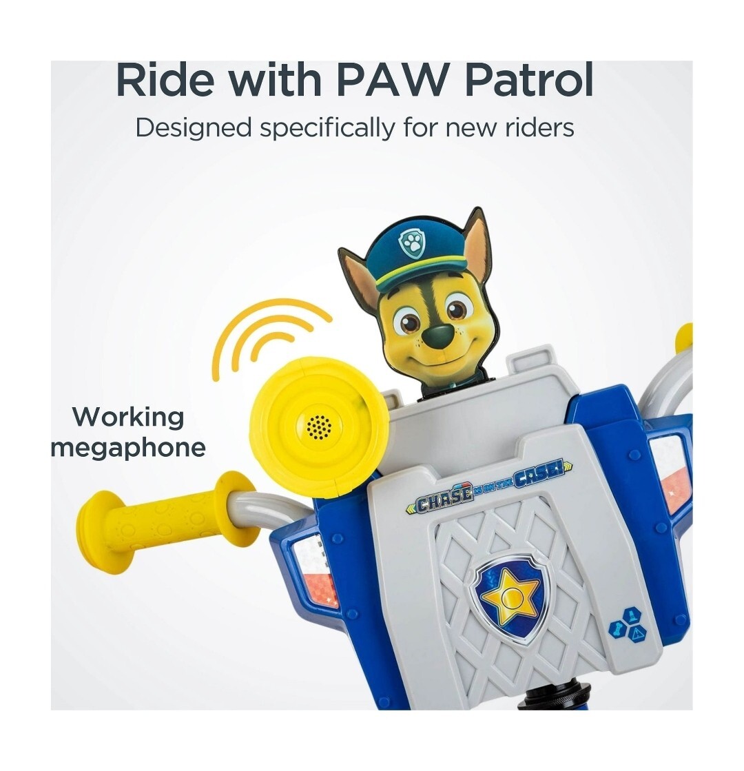 Nickelodeon's PAW Patrol Chase Bicycle 12-inch wheels With Megaphone