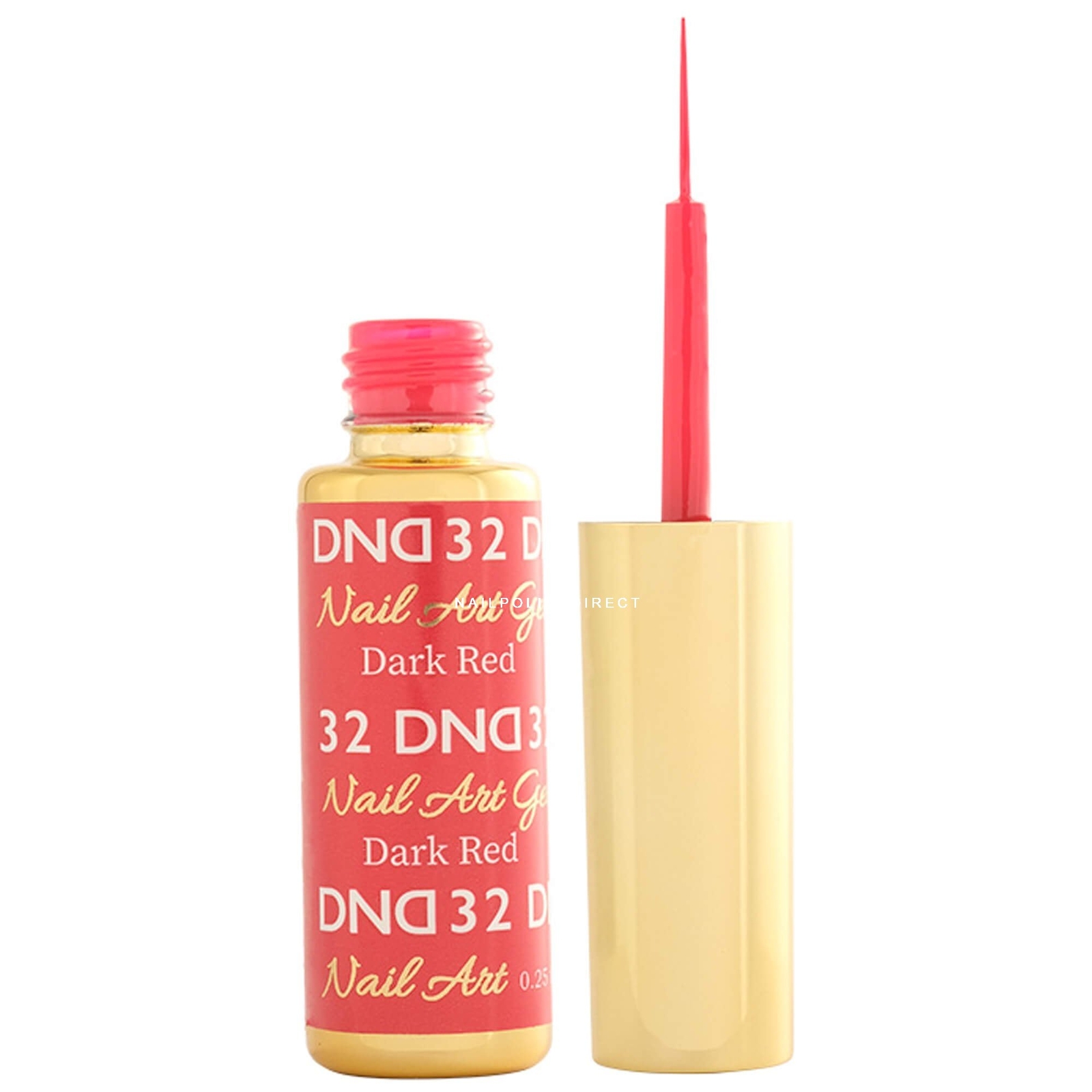 DND Gel Art Liners Gel Polish - Dark Red 32 - 9ml (DND-ART-32)