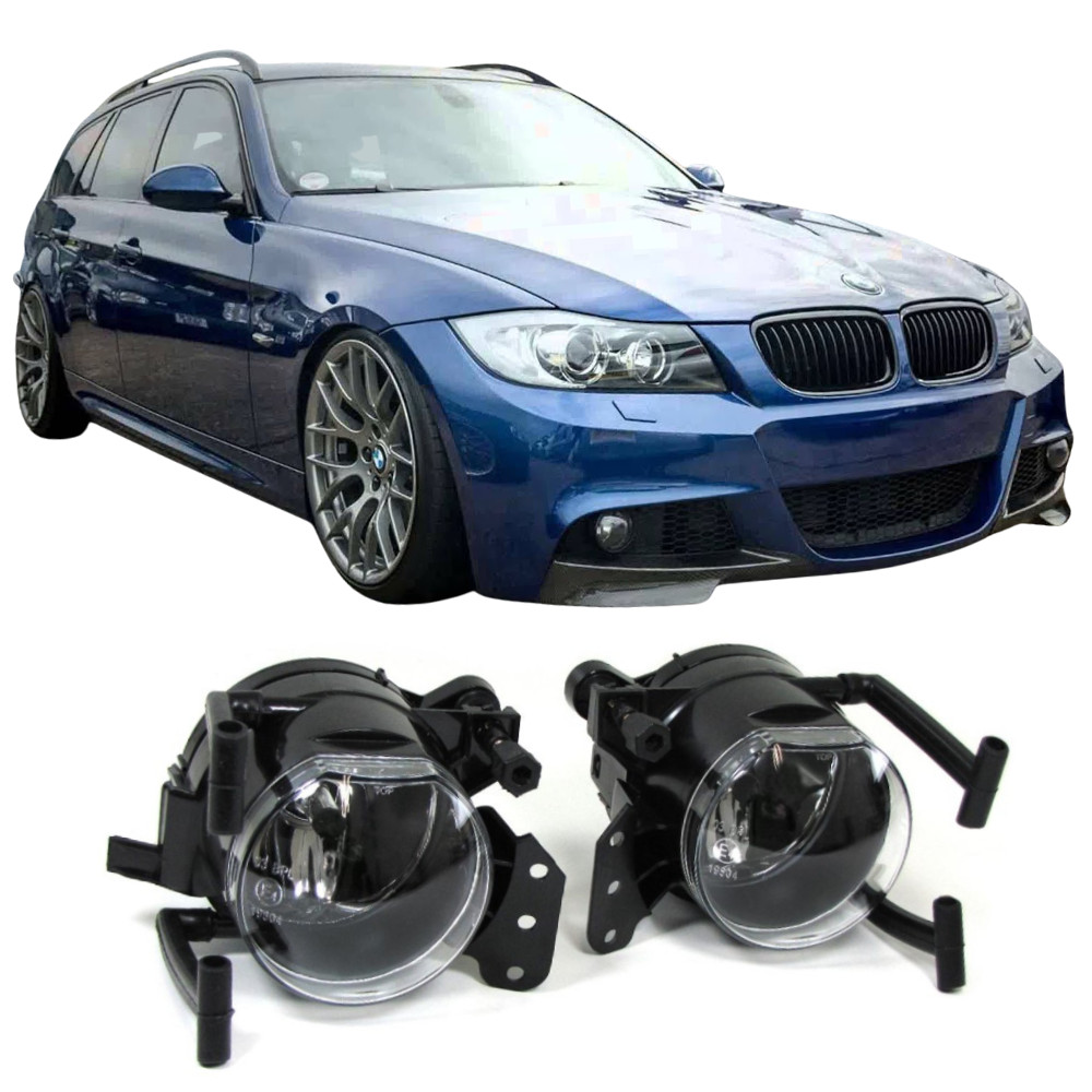 Feux antibrouillard HB4 cristal à haute visibilité pour BMW E90 Pack M