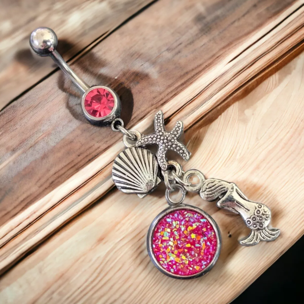 Mermaid belly ring cheap