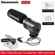 Saramonic SR-M3 Condenser Shotgun Microphone Integrated Shockmount DSLR Camera