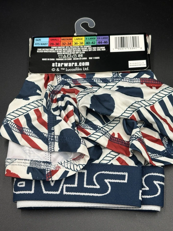 Calzoncillos boxer para hombre Star Wars Millennium Falcon rojo blanco y azul talla XXL Foto 3 de 4