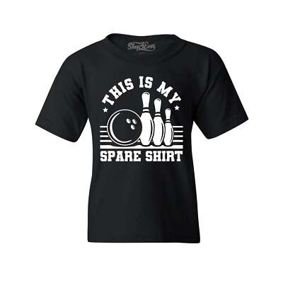 This is My Spare Shirt Bowling Kids T-Shirt Funny Bowler Bowl Shirt
