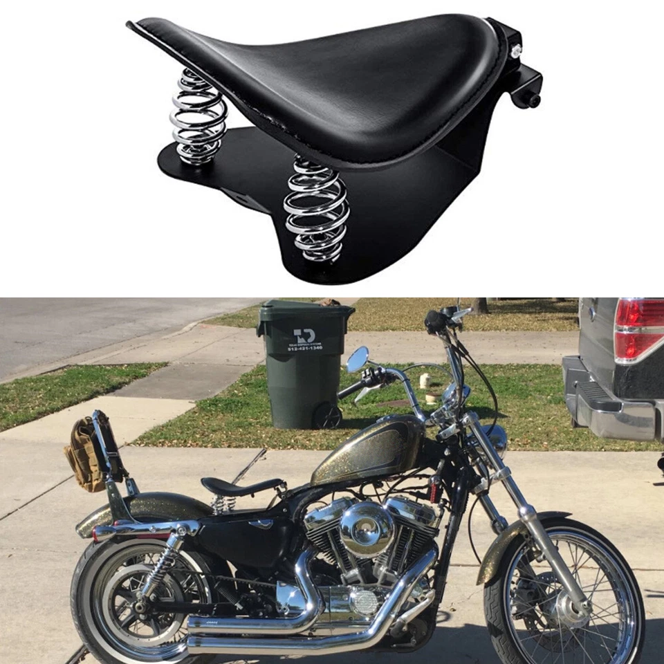 Base de asiento individual con resorte para motocicleta Honda Shadow 1100 750 500 Bobber personalizada EE. UU. Foto 2 de 4