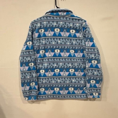 Columbia Sportswear Fleece Jacket Womens L Blue Geometric Pattern Full Zip Warm - Picture 2 of 5