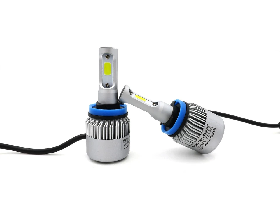 Allá Lighting 8000LM 6000K COB-LED luz antiniebla bombillas de conducción lámparas xenón blanco H8 Foto 4 de 4