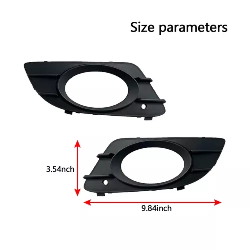 2 Pcs Front Bumper Fog Light Cover For Mercedes Benz For CLK W209 2005-09 Black - Bild 3 von 8