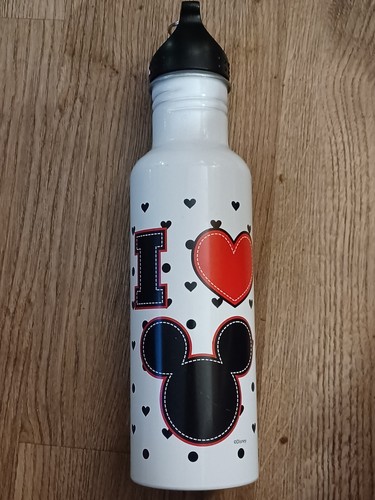 Disney Jerry Leigh I Love Mickey Mouse Wiederverwendbare Aluminium Wasserflasche 20 Unzen - Bild 1 von 4
