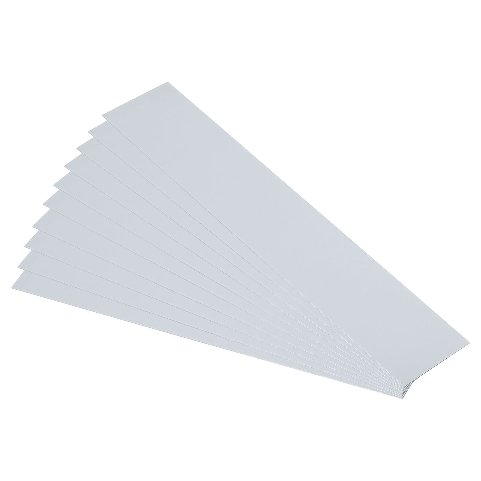 10pcs 15x3cm Galvanized Steel Sheets 0.5mm Thick Metal Panels
