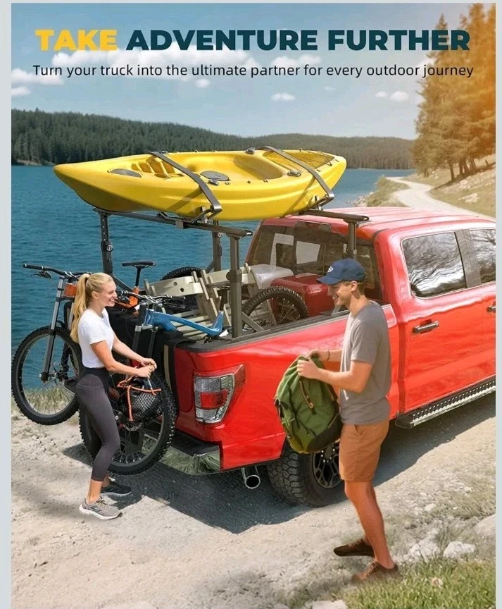 Escalera ajustable de aluminio para camioneta F150 Silverado Ram Sierra,... Foto 2 de 4