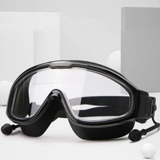 Adult Swimming Goggles HD Anti-Fog Waterproof Large Frame Men-Women Electroplate