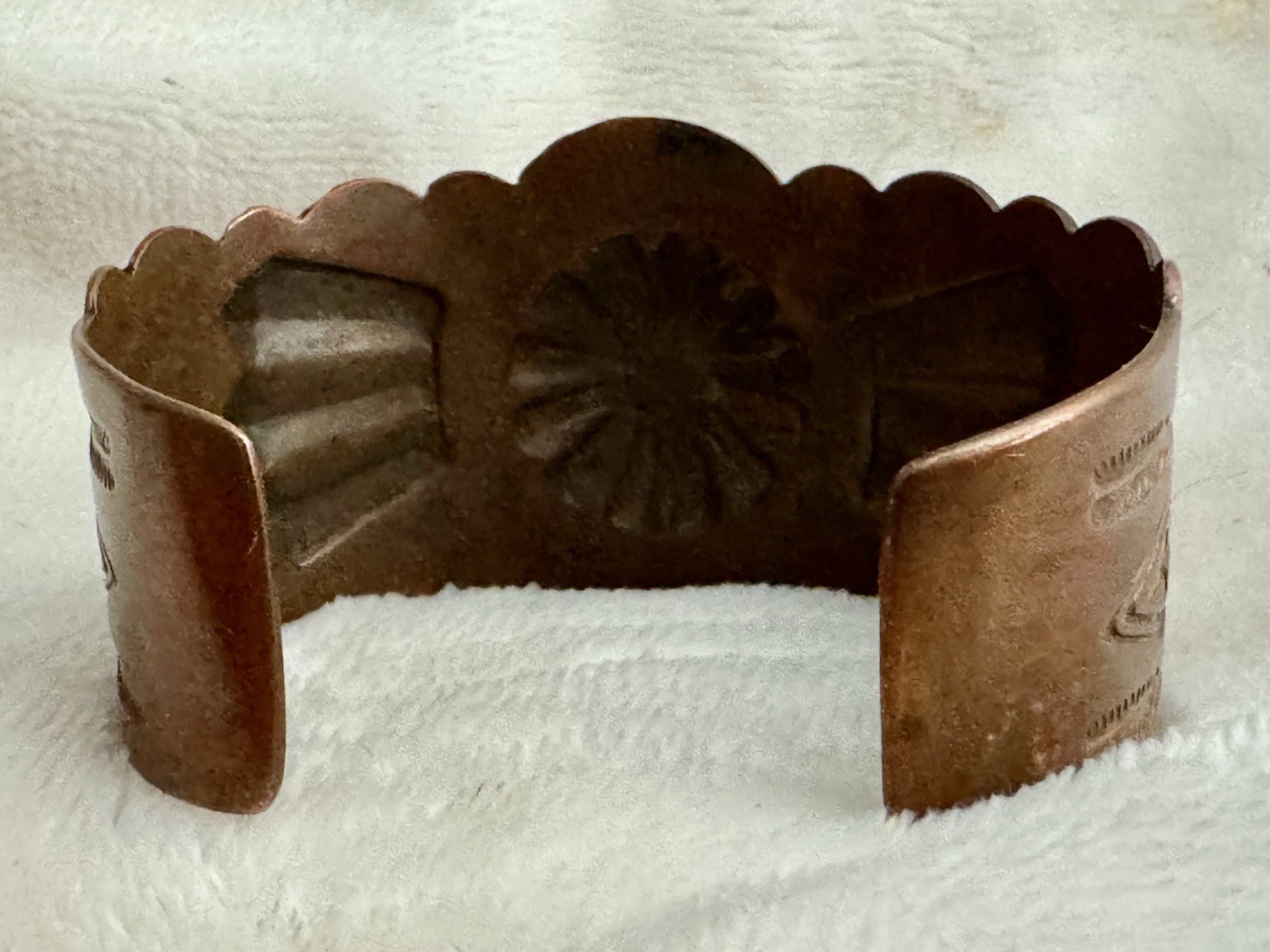 Native American Solid Copper Cuff Bracelet Vintag… - image 3