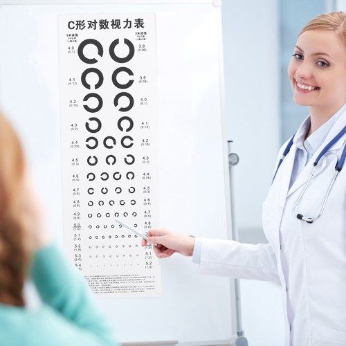 4 Pcs Vision Test Chart Child Wall Optometry Poster Pilot Visual - Picture 10 of 10