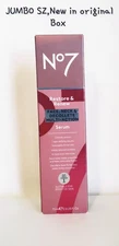 No7 Restore &Renew Face,Neck &Decollete Multi-Action Serum JUMBO Sz 75ml New Box