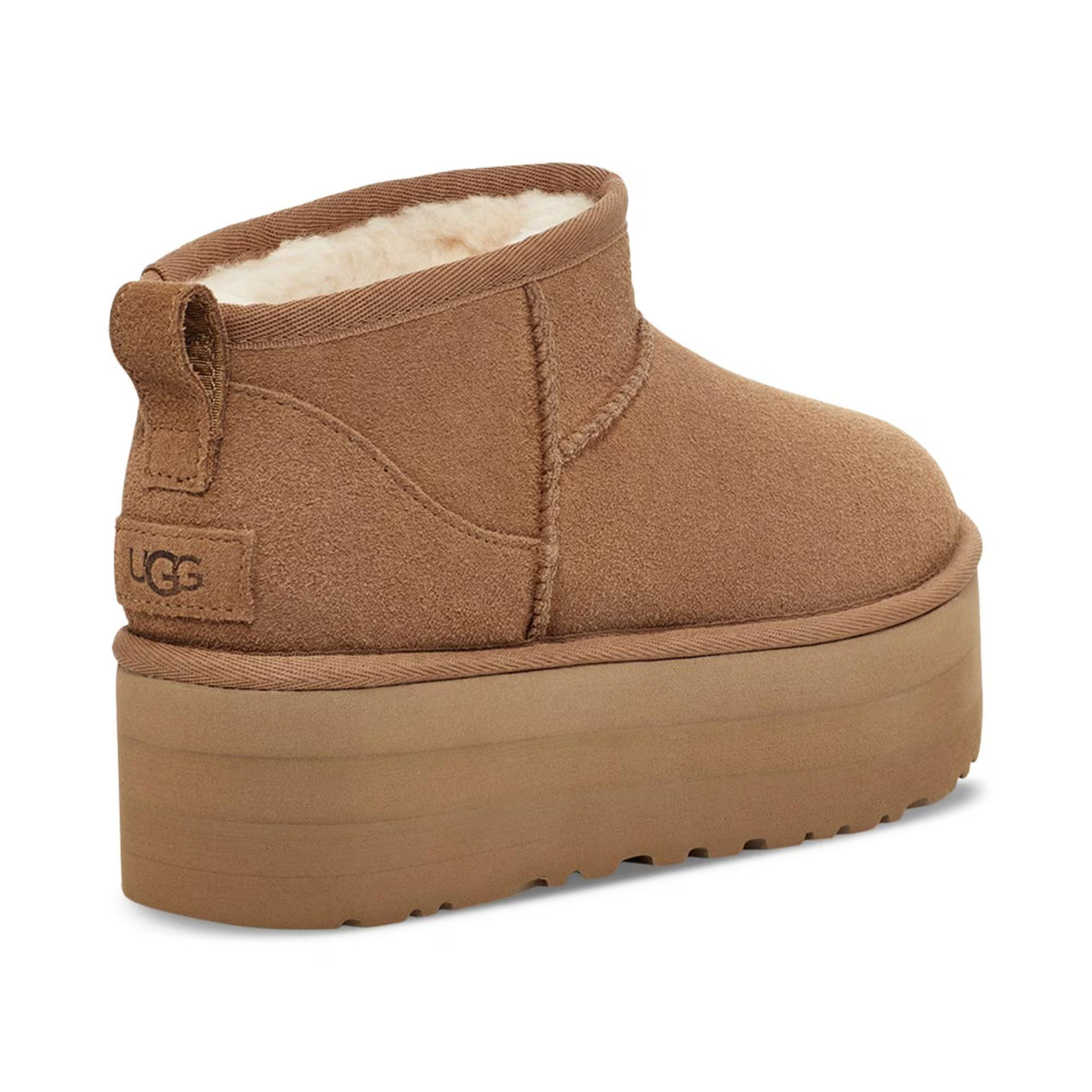 Women's UGG Classic Ultra Mini Platform Booties Black image 3
