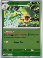 Ludicolo 007/094 Uncommon Phantasmal Flames Pokemon Reverse Holo Near Mint