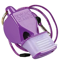  Classic CMG Pealess Safety Whistle, 115 dB, Purple, Lanyard 
