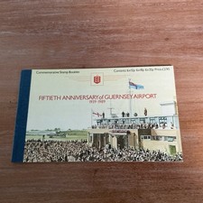GUERNSEY MNH MINT PRESTIGE STAMP BOOKLET 1989 50TH ANNIVERSARY AIRPORT (mm352)