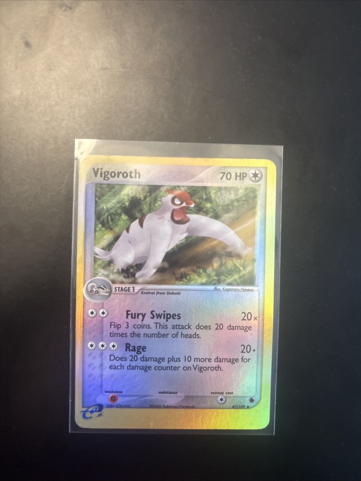 Vigoroth Reverse Holo Uncommon Ruby and Sapphire 47/109