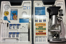 Vintage 1200X  Microscope Student Lab Kit Beg...