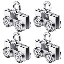 Electric Hoist Installation Roller Trolley Fits 1-5/8 Strut Channel 4 PCS