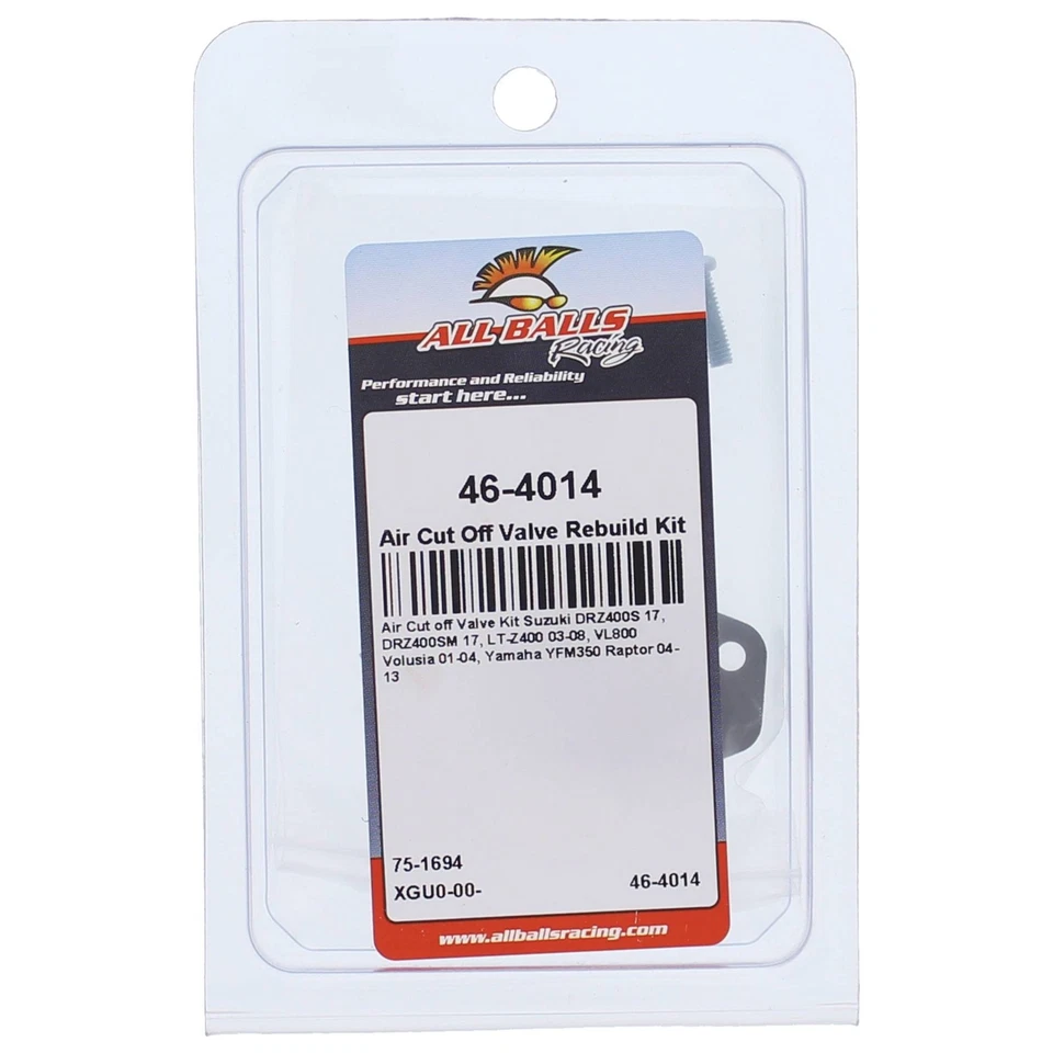 All Balls Air Cut Off Valve Rebuild Kit for Suzuki DRZ400S 17, DRZ400SM 17 Foto 4 de 4