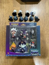 Krosmaster Dark Heroes Collection 6 Piece Figure Set New -Light Shelfwear to Box