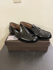 Florsheim Berkley Black 17058-01 Penny Loafer Dress Shoe 11 EEE Moc Toe Slip On