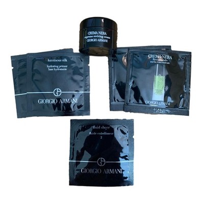 Giorgio Armani 5PC Skincare Beauty Set - Creme Nera, Fluid Sheer, Luminous Silk