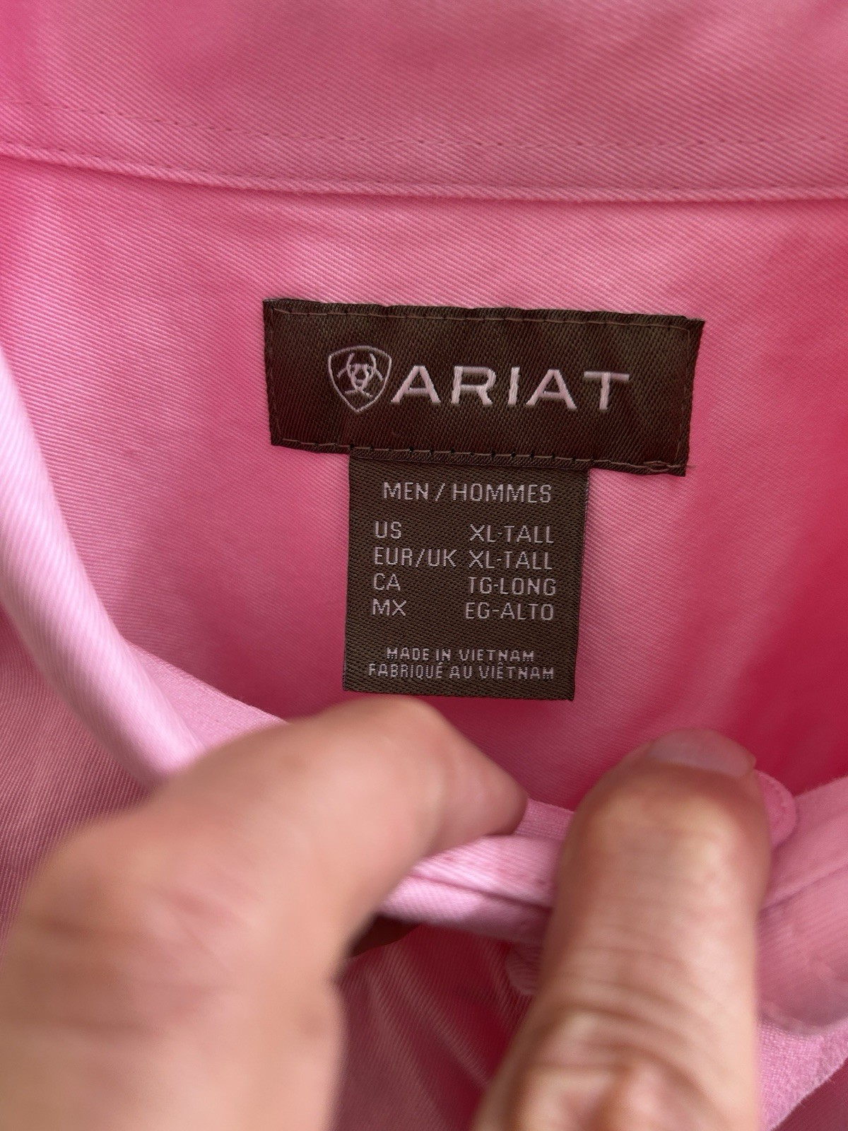 Ariat Solid Twill Classic Fit Button Down Shirt P… - image 6