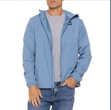 Quicksilver Dryflight Full Zip Hooded Jacket Color Blue Shadow - Sz L - NWT