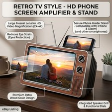 12" Mobile Phone Screen Magnifier TV Amplifier Phone Screen Magnifying Enlarger.