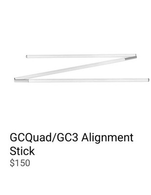 新品　Bushnell Alignment Stick & Cover Golf Alignment Sticks Foldable Reflective Foresight Gc Quad GC3