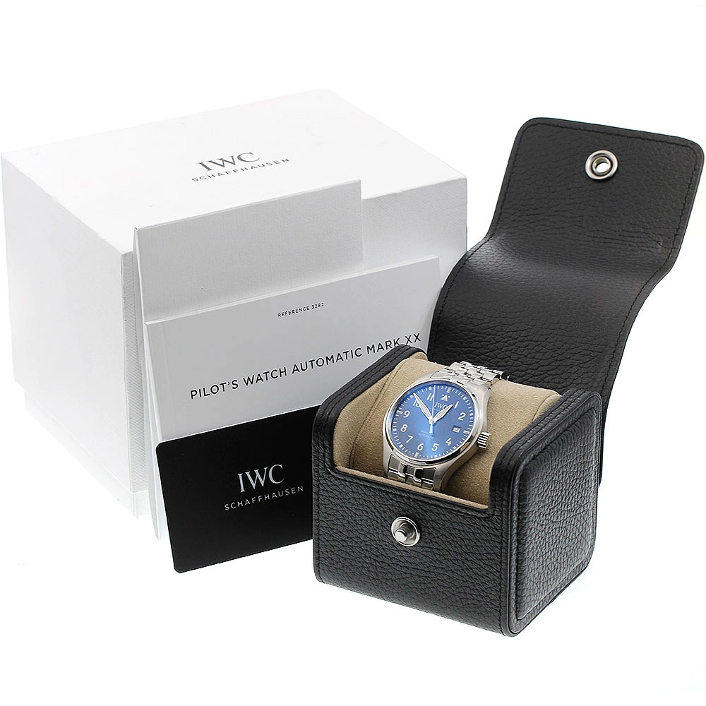IWC Schaffhausen Pilot Watch Mark XX IW328204 Automatic 40mm Box Papers Blue