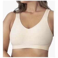 Truekind Bra 4X Comfortable Wireless Support Bra, Seamless Full Coverage White
