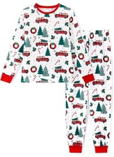 PATPAT Matching Family Pajamas Men s Christmas Tree and Snowflake Print Sz XL BB