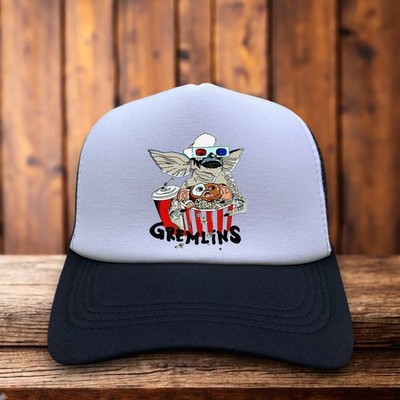 Gremlins Mens Trucker Hat Black Snapback 80s Comedy Horror Rare