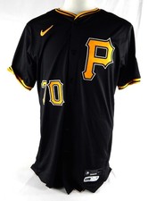2024 Pittsburgh Pirates Sergio Alcantara #70 Game Issued Black Jersey 44 500