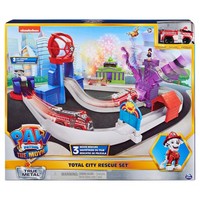Spinmaster Paw Patrol Rennbahn Total City Rescue Set Mit Marshall Fahrzeug